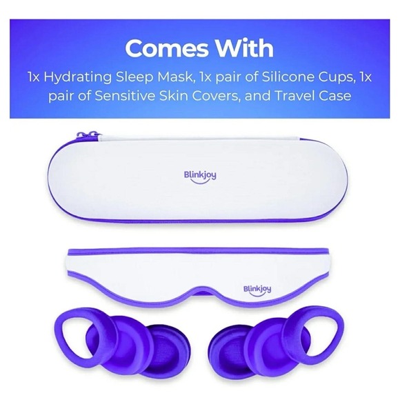 Blinkjoy Hydrating Sleep Mask 2nd Gen Dry Eye Night Mask w/ Case & Box - Picture 15 of 16
